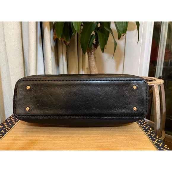 ♦️AUTHENTIC TORY BURCH BLACK BOMBE SATCHEL/SHOULDER BAG - Picture 13 of 16